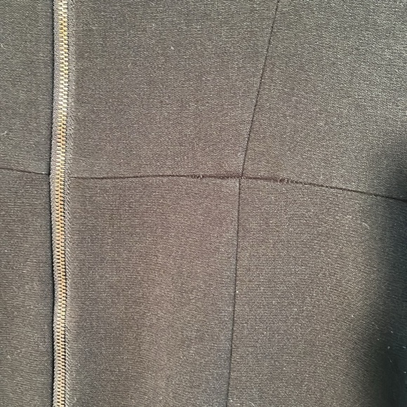 LOFT Cap Sleeve Scoop Neck "Little Black Dress"  Two Pocket Career Dress SZ 8 - Picture 4 of 14